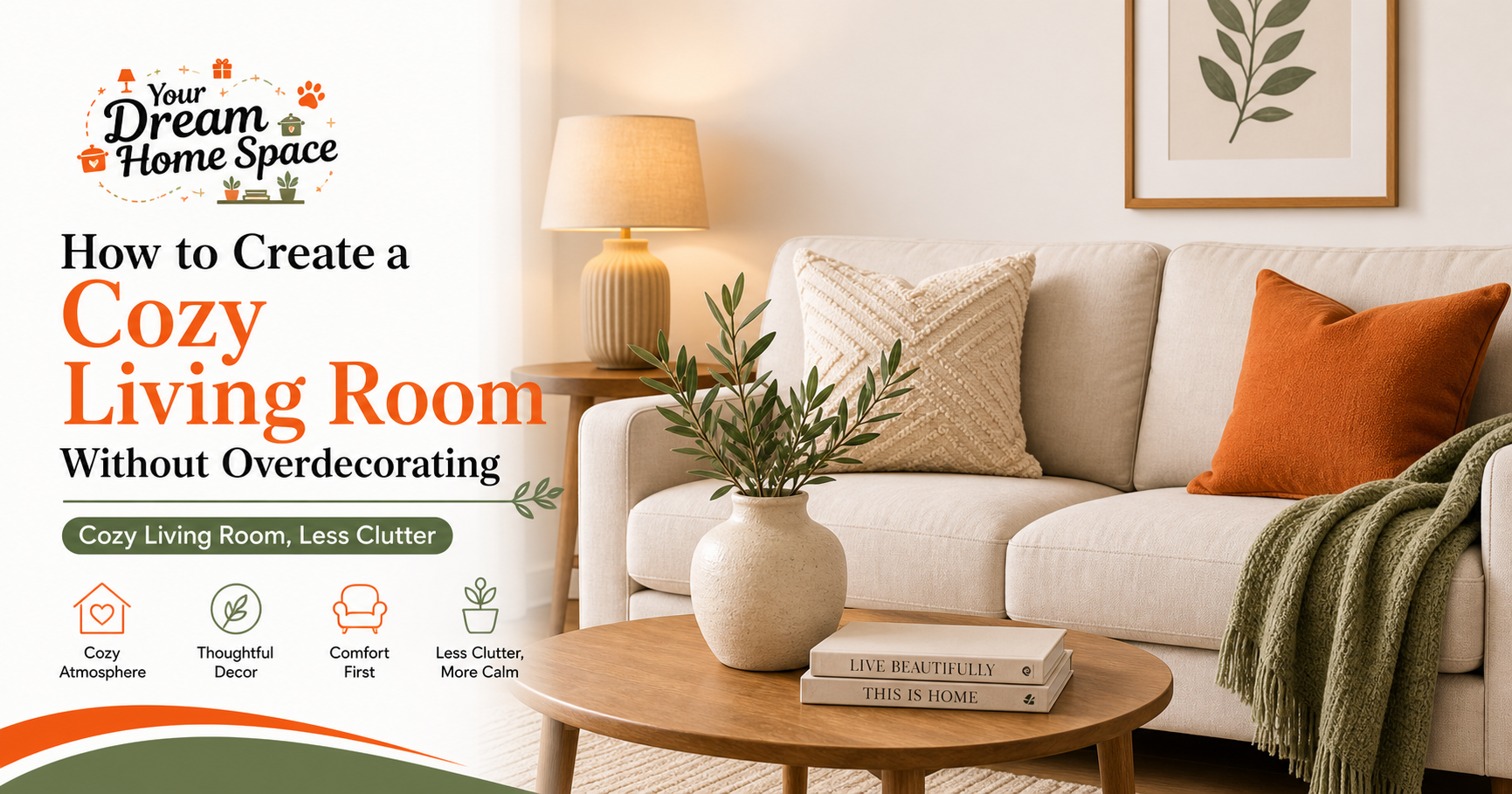 How to Create a Cozy Living Room Without Overdecorating