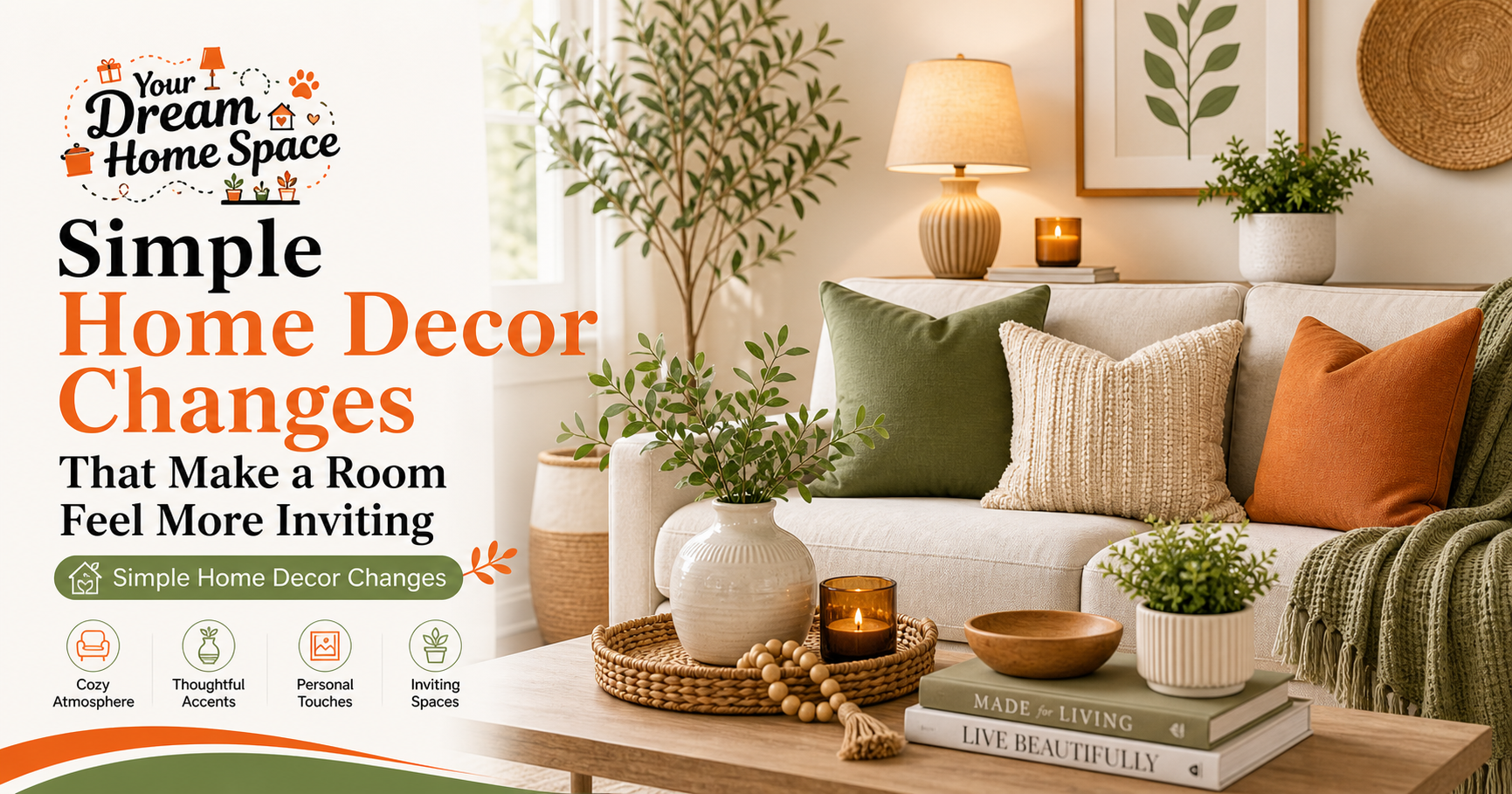 Simple Home Decor Changes That Instantly Make a Room Feel More Inviting